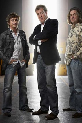 Top Gear presenters Richard Hammond, Clarkson and James May.