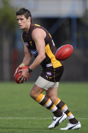Robert Campbell during his playing days with Hawthorn.