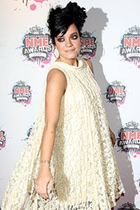 Lily Allen at the Shockwaves awards in February.