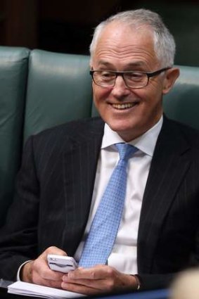 Malcolm Turnbull during question time.