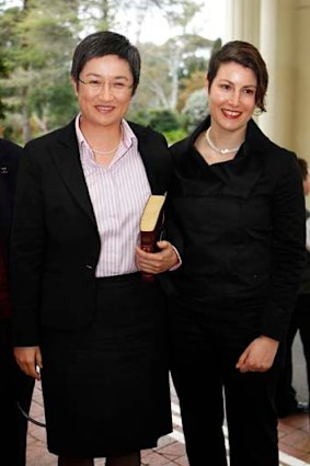 "I do not regret that our daughter has Sophie and I as parents" ... Penny Wong, pictured with her partner Sophie Allouache.