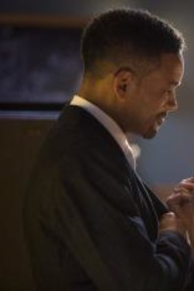 Margot Robbie and Will Smith in <i>Focus</i>.