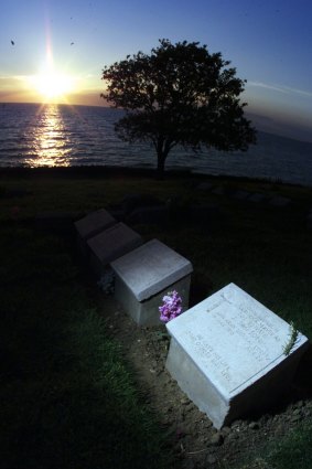 The grave of John Simpson Kirkpatrick at Anzac Cove: "Australians have adopted Kirkpatrick as part of the mythology of Gallipoli," says Councillor Ed Malcolm.