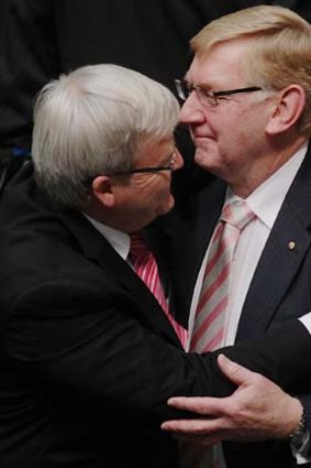 With Kevin Rudd.