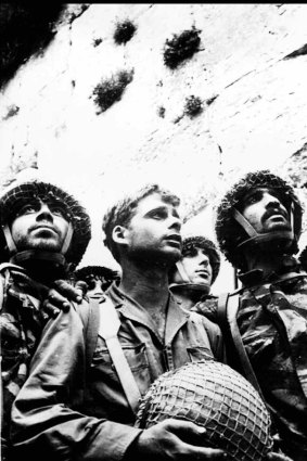June 8, 1967: This famous Israeli Government Press Office photo by David Rubinger shows Israeli soldiers at the Western Wall after it was captured in the 1967 Arab-Israeli war.