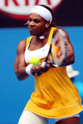 World No.1 Serena Williams defeats Czech player Petra Kvitova 6-2 6-1.