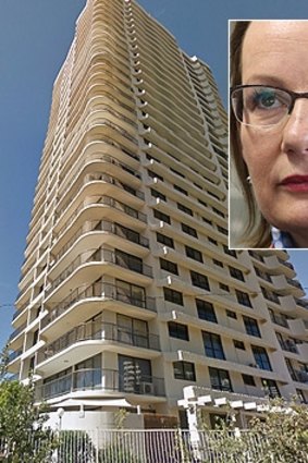 Sussan Ley and the building where she bought the $800,000 apartment.