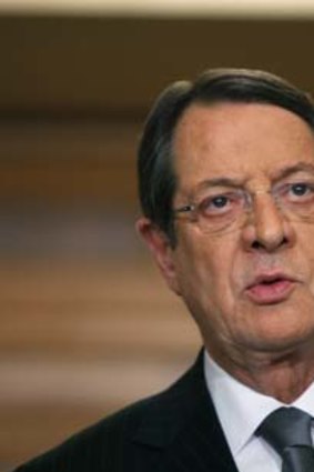 "We will not leave the euro and I stress that": Cypriot President Nicos Anastasiades.