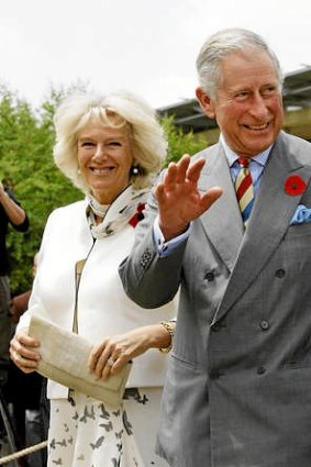 Britain's Prince Charles, right, and his wife Camilla, the Duchess of Cornwall.