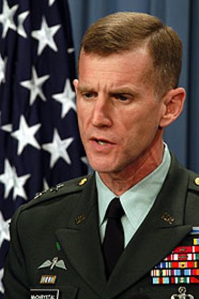 New boss: General McChrystal.