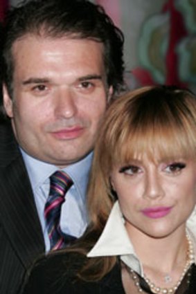 Simon Monjack with wife Brittany Murphy.