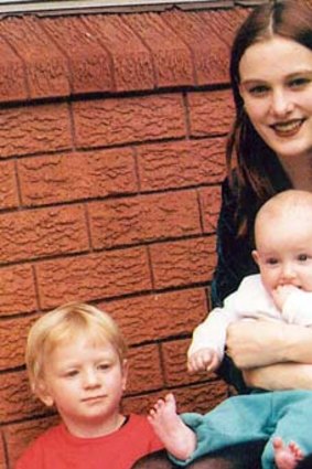 Missing for more than 13 years: Belinda Peisley, pictured with her two children.