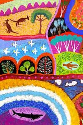 Aboriginal influence: Leunig's colourful <I>Sleep on Country</i>.
