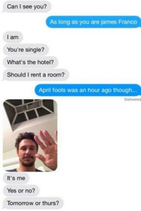 The conversation moved from Instagram to text.