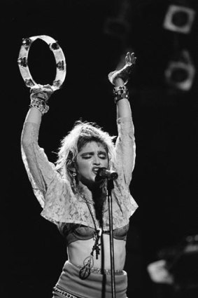 Madonna at Radio City Hall in 1985.