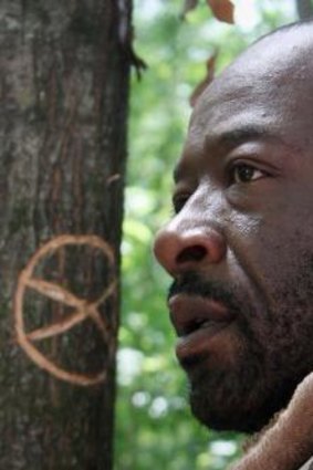 Last seen ... in a coda, a mysterious character made a brief appearance. Could it be Morgan Jones (Lennie James), last seen in season 3?