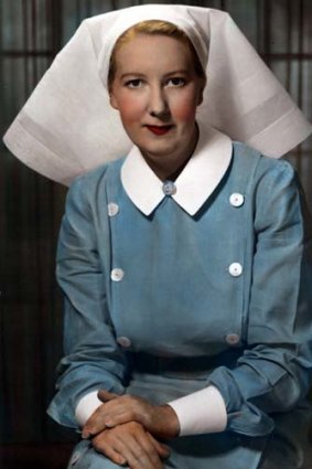 Perfectionist &#8230; Margaret Ritch in 1955, as assistant matron at Royal Prince Alfred Hospital. She later became the hospital's youngest matron.