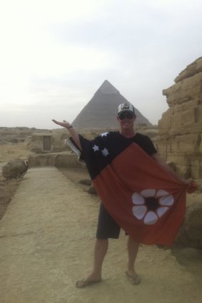 Global challenges: Tony Burns in Egypt.