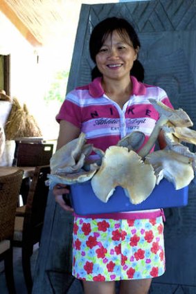 Hand picked mushrooms at Pakelang Boat House.