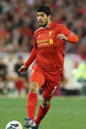 Sought after: Liverpool striker Luis Suarez at the MCG.