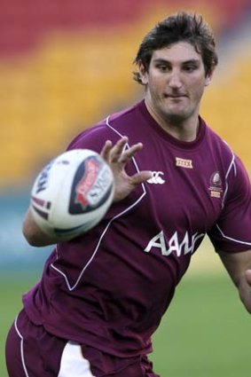 Disappointed ... Maroons forward Dave Taylor.