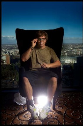 Kevin Pearce, the former US snowboarder who suffered massive brain trauma in a training accident, and the subject of the documentary <i>The Crash Reel</i>, in Melbourne, July 30, 2013.