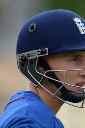 England cricketer Joe Root at a practice session on Wednesday.