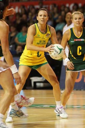 Natalie von Bertouch in action against South Africa.