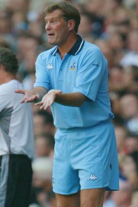 2003: Then Tottenham Hotspur manager Glenn Hoddle cuts a distinctive figure on the sidelines.