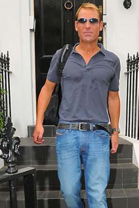 The new slimmed-down Shane Warne.