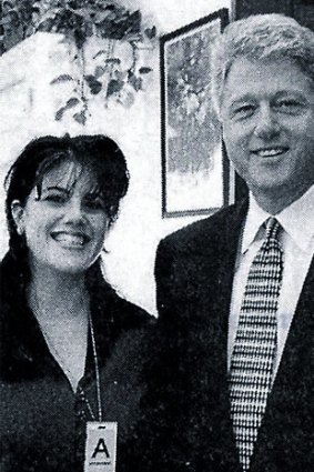 Monica Lewinsky with Bill Clinton.