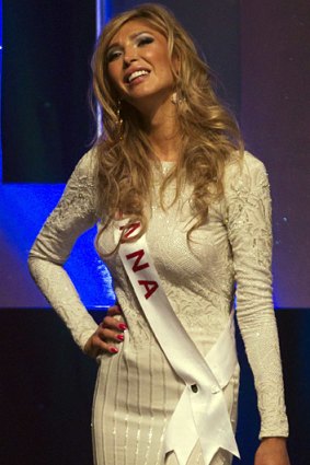 Transgender contestant Jenna Talackova after being eliminated from the Miss Universe Canada competition.
