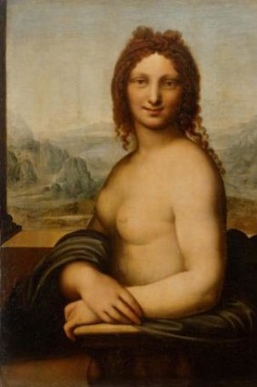 <i>Female nude</i> (Donna Nuda), by Leonardo Da Vinci (or his school) in the early 16th century.