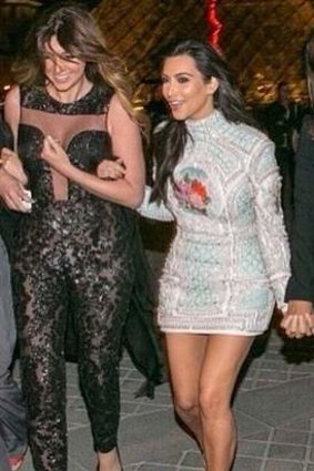 Kim Kardashian and friends in Paris for the star's pre-wedding celebrations.