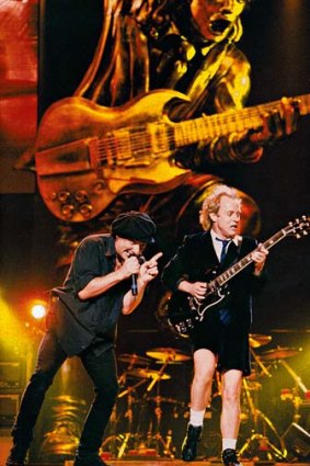 Sound waves ... AC/DC will be honoured as part of Australia's recording history.
