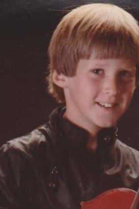 Lucas Barr, aged nine or 10.