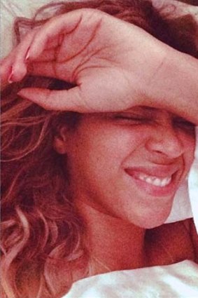 Beyonce's no make-up selfie.