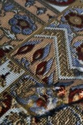 Ranamok winner: Kathryn Wightman's innovative work used glass powders to screenprint an intricate image of a patterned rug.