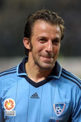 Back in blue: Sydney FC's Alessandro Del Piero.