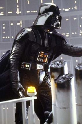 Darth Vader in <em>Star Wars</em>.