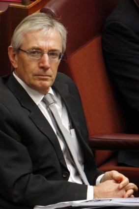 Simmering tensions ... Nick Minchin has criticised the Coalition's opposition to the scheduled excise increase.
