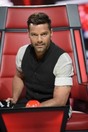 Can't get enough of that spinning red chair... Ricky Martin back for more on The Voice Australia.