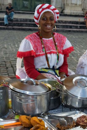 Street food in Salvador de Bahia.