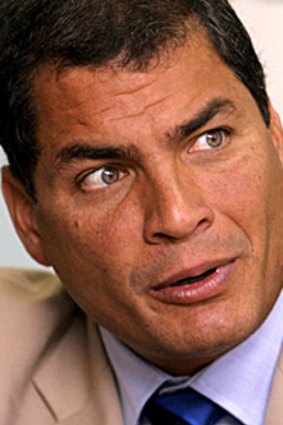 Ecuadorean President Rafael Correa.