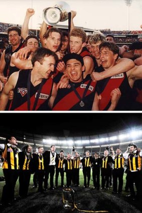 Essendon 1993, and Hawthorn 2008.