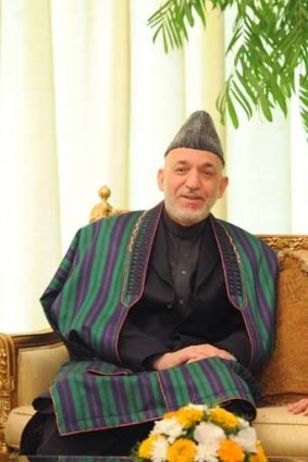 "The Afghans should stay in Afghanistan to build Afghanistan" ... President, Hamid Karzai.