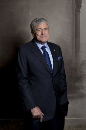 Kerry Stokes, pictured at the Australian War Memorial, has threatened to resign from its council in protest at an AFP raid on the Seven Network.