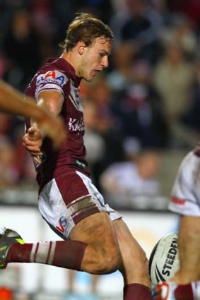 Relied upon ... Manly Warringah have scored 28.1 per cent of their tries from the kicks of Daly Cherry-Evans, pictured, and Kieran Foran.