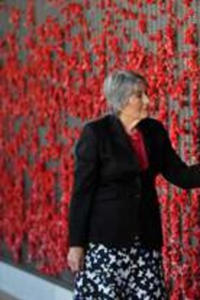 Patti Lomax at the Australian War Memorial.