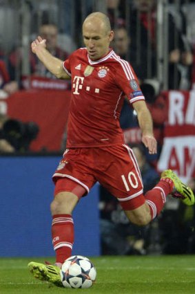 Staying put: Bayern Munich's Arjen Robben.
